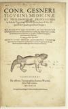 GESNER, CONRAD. Historiae animalium. Vols. 2 and 3 (of 5) bound in one. 1586; 1585